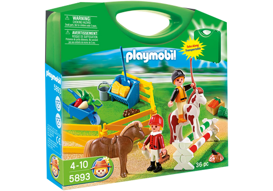 Playmobil 5893 Carry Case Pony Farm - plegobil