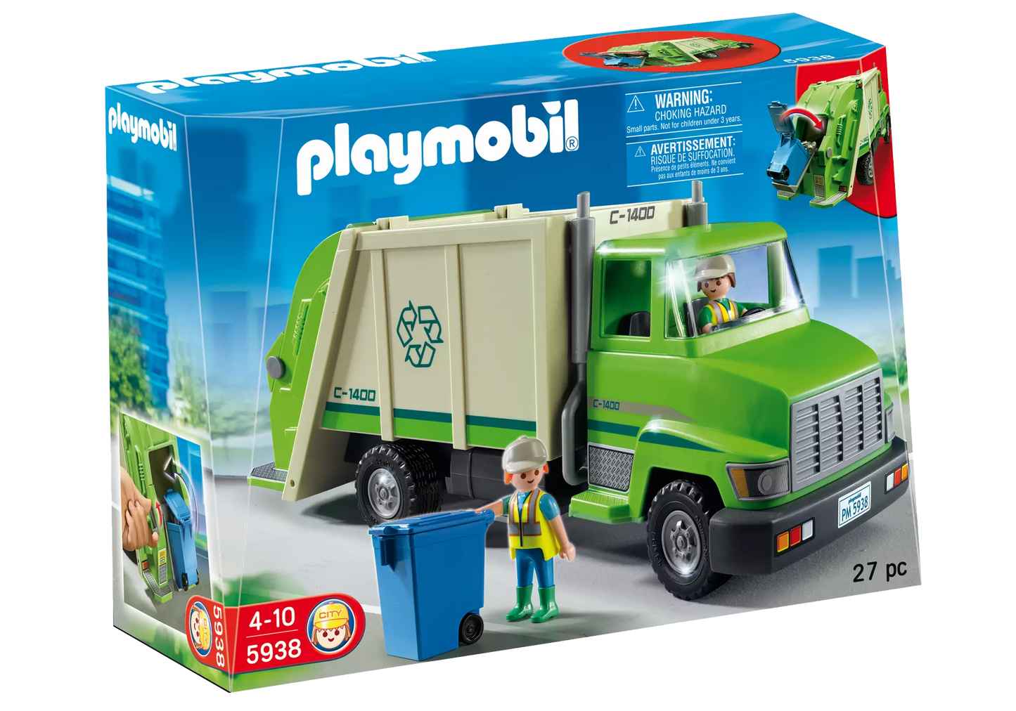 Playmobil 5938 Amerikanischer Recycling Truck - plegobil