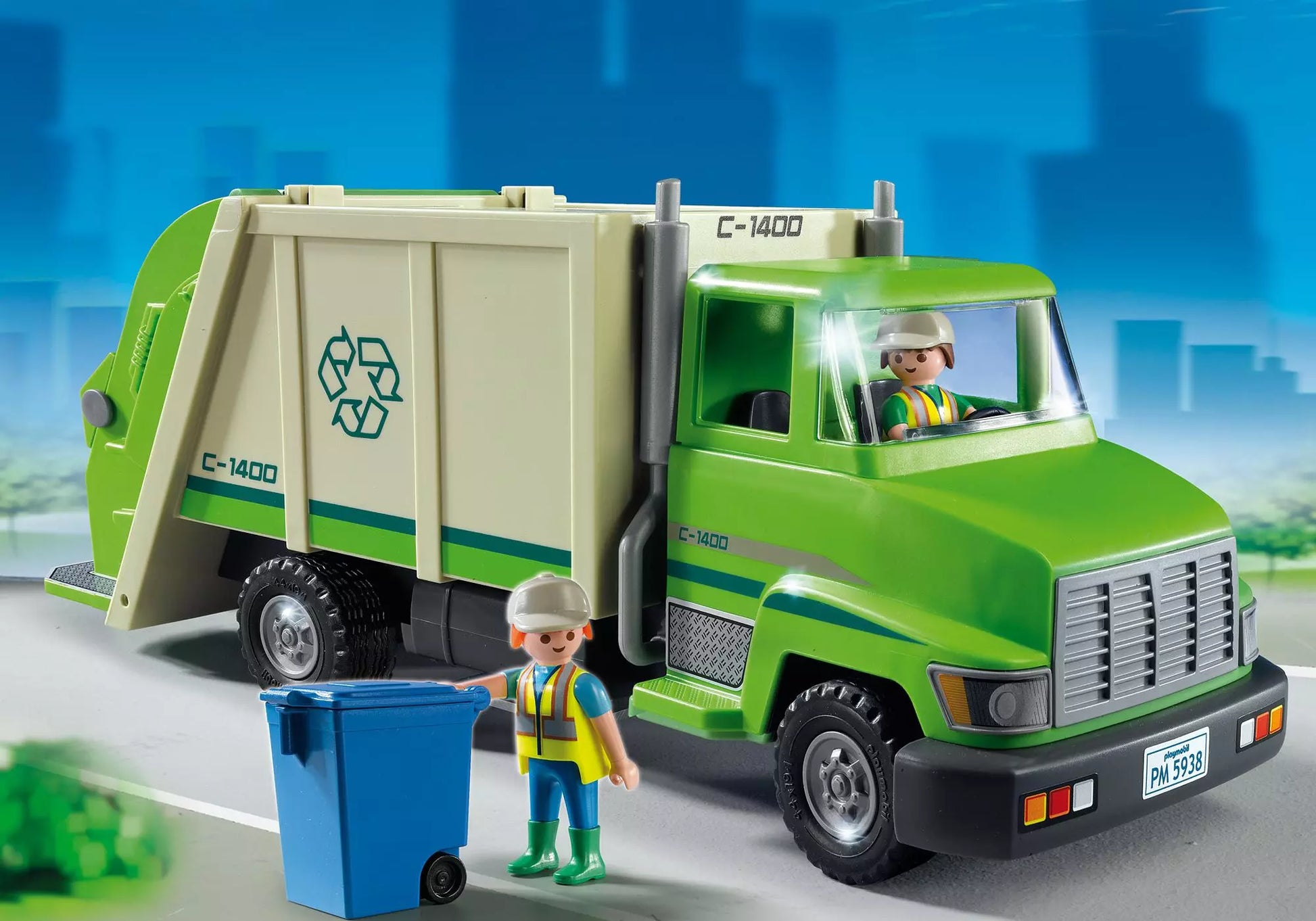 Playmobil 5938 Amerikanischer Recycling Truck - plegobil