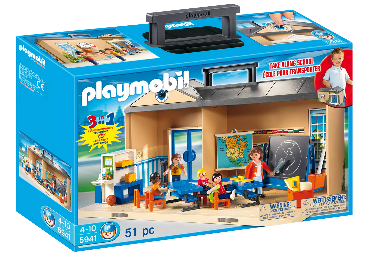 Playmobil 5941 City Life Meine Schule zum Mitnehmen - plegobil