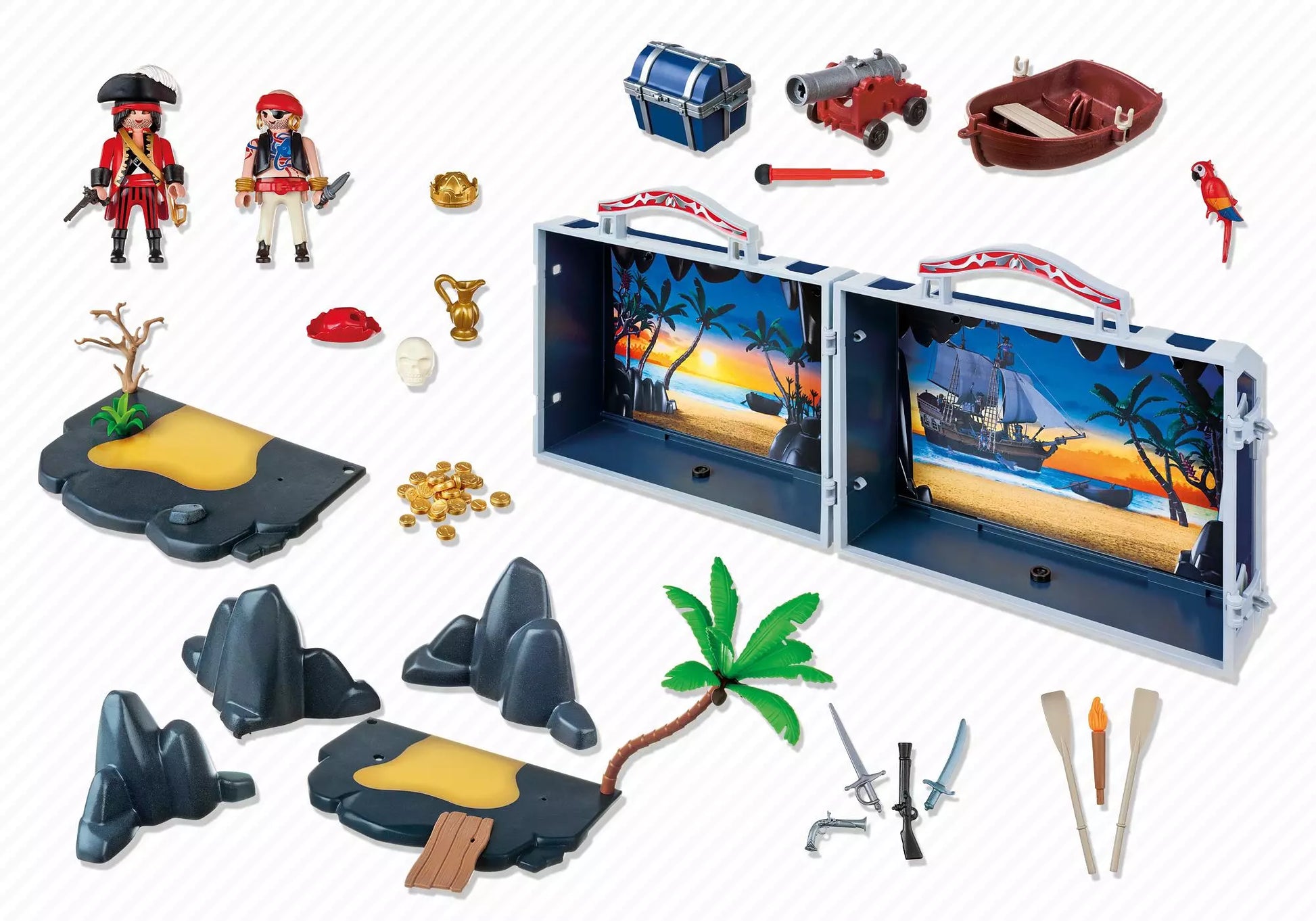 Playmobil 5947 Pirates Aufklapp Spiel Box Piratenschatz - plegobil
