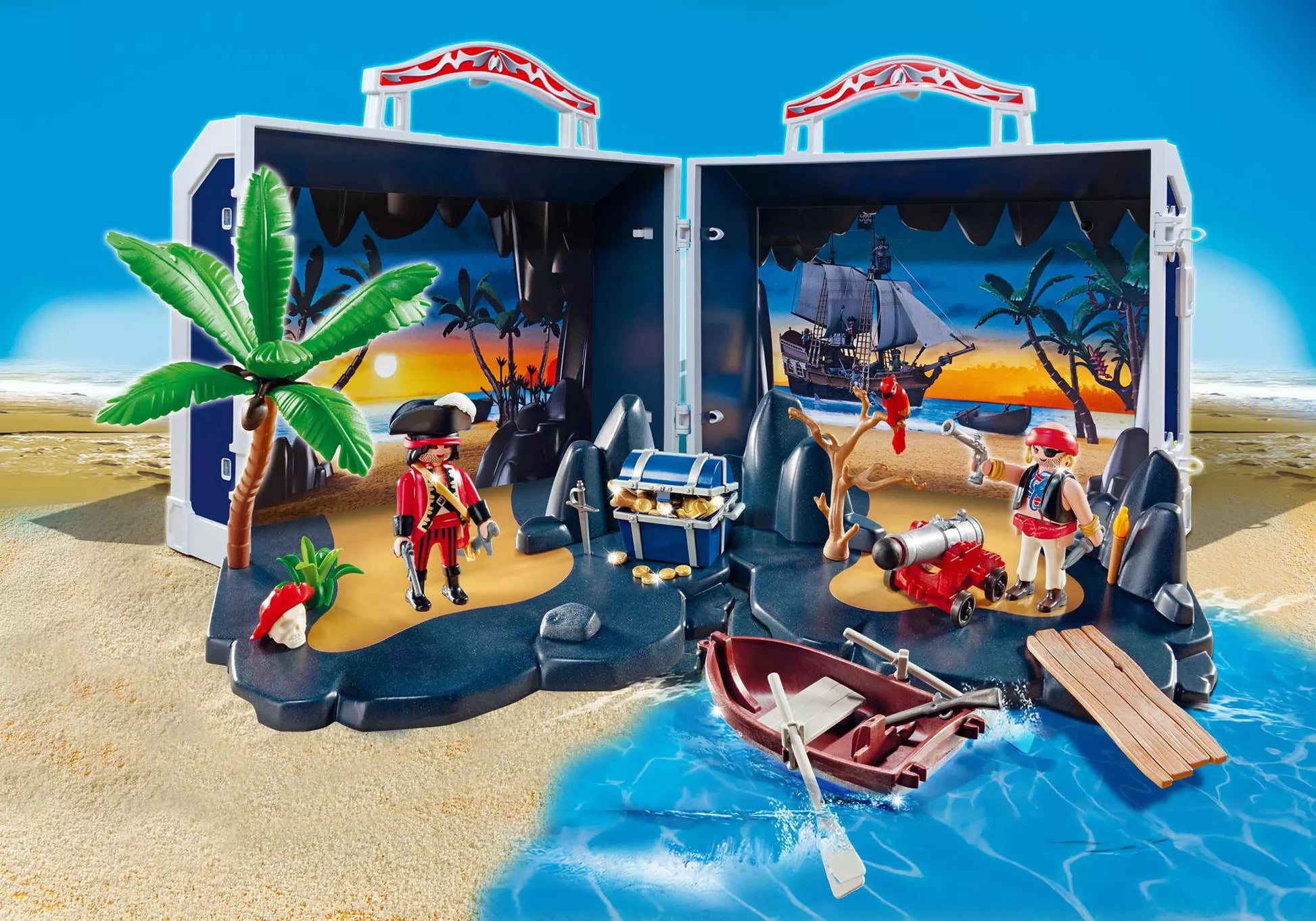 Playmobil 5947 Pirates Aufklapp Spiel Box Piratenschatz - plegobil