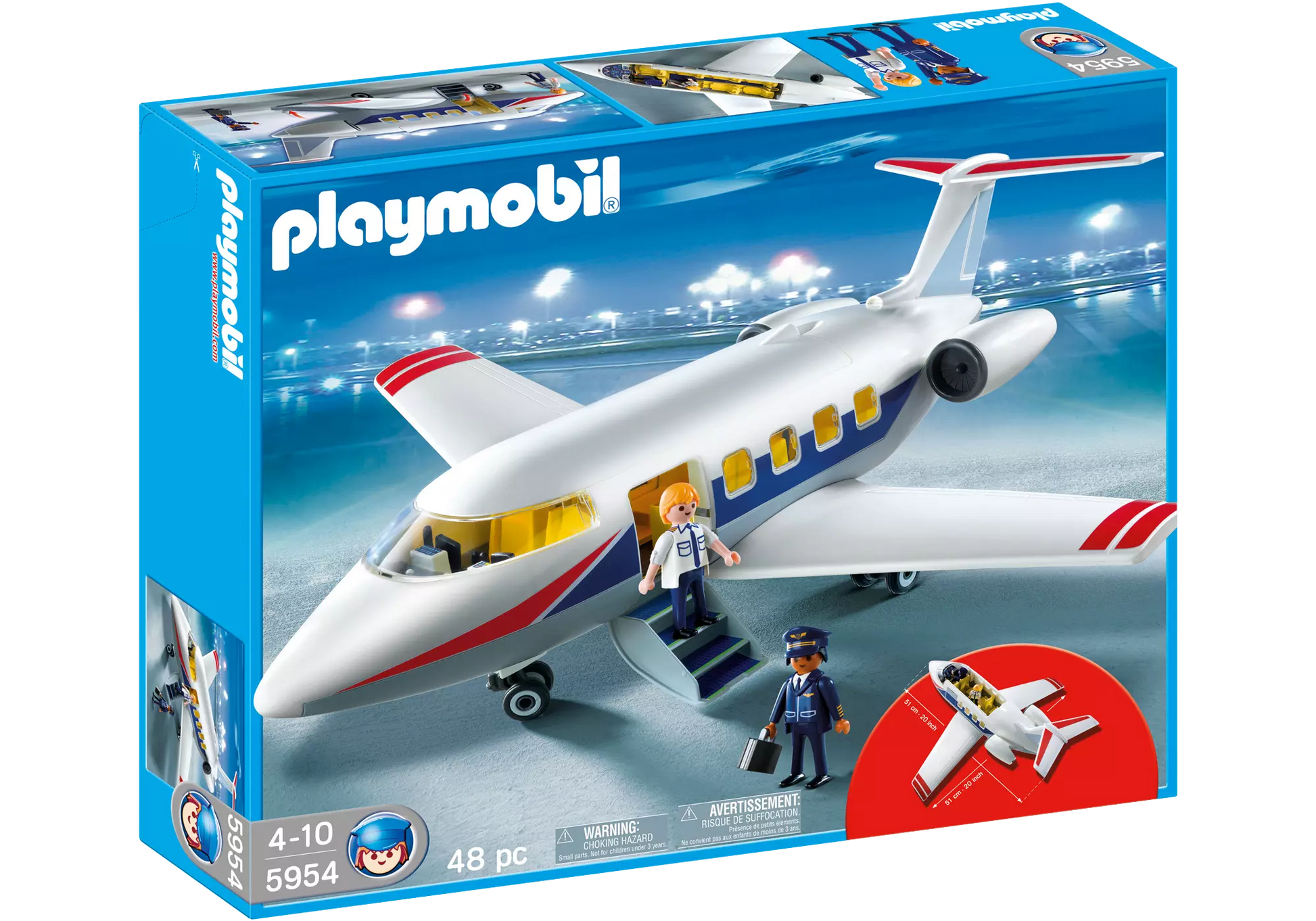 Playmobil 5954 City Action Passagierflugzeug - plegobil