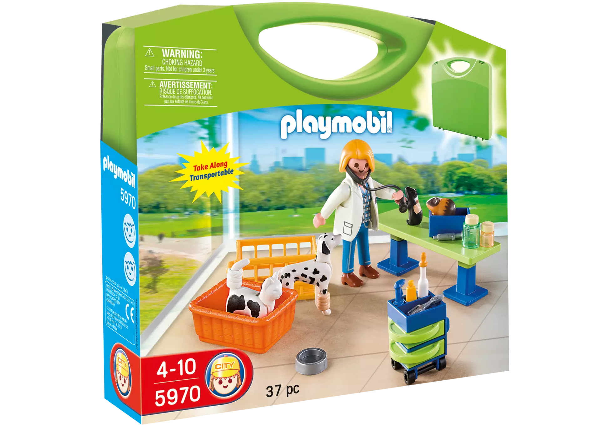 Playmobil 5970 City Life Carry Case Tierarzt und Tiere - plegobil