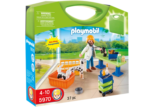 Playmobil 5970 City Life Carry Case Tierarzt und Tiere - plegobil
