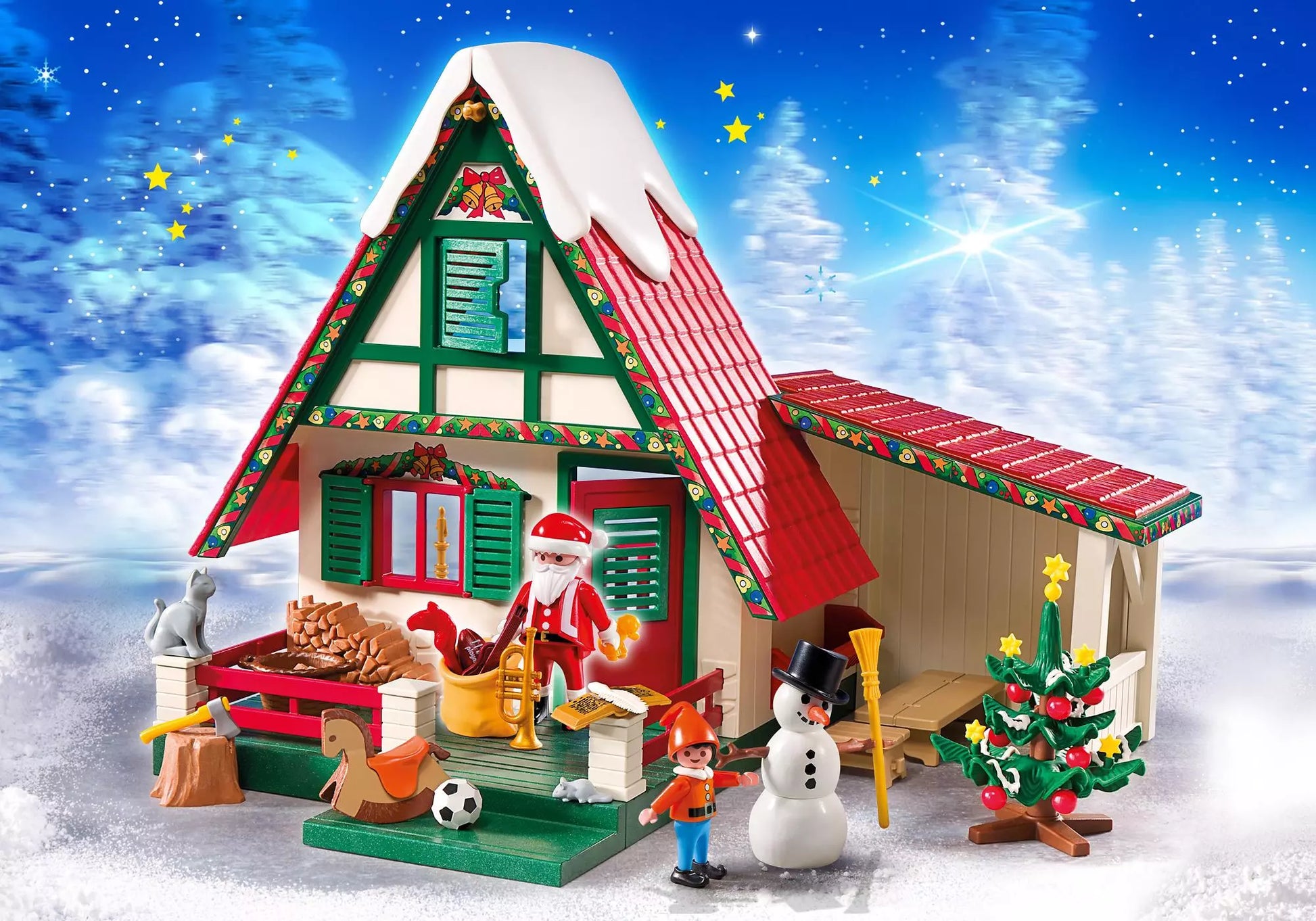 Playmobil 5976 Christmas Zuhause beim Weihnachtsmann - plegobil