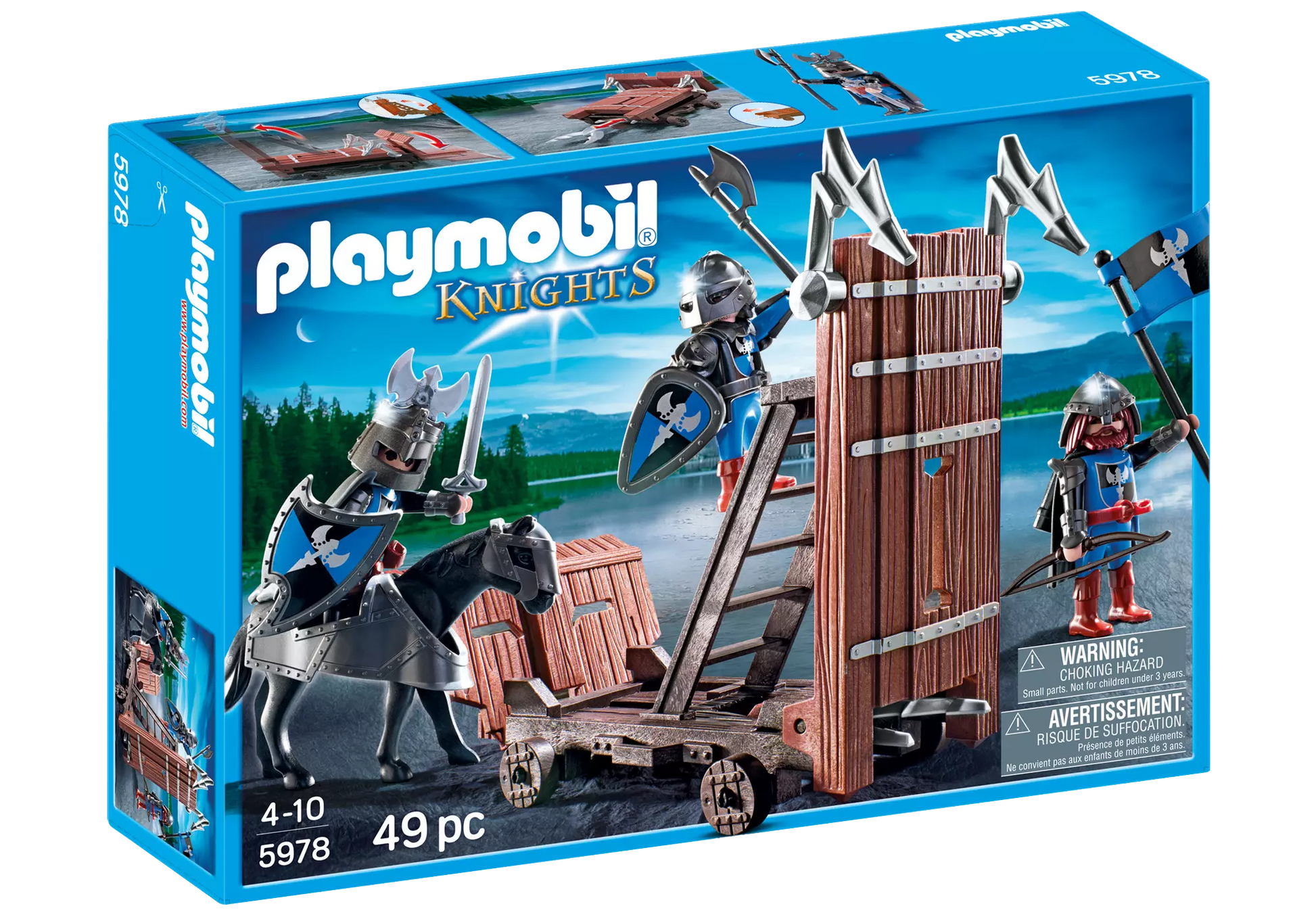 Playmobil 5978 Knights Ritter mit Sturmramme - plegobil