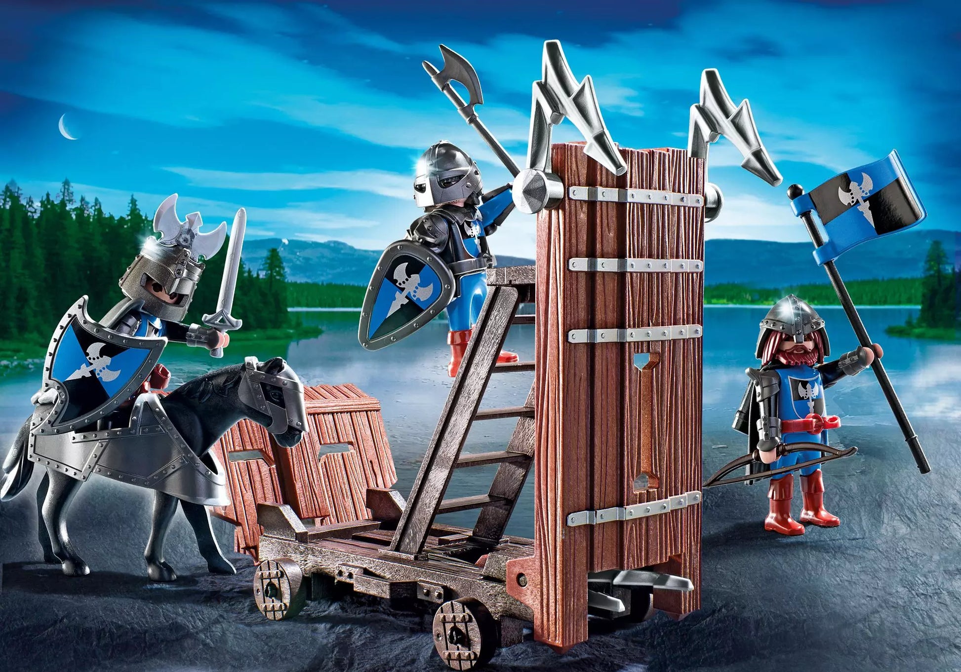 Playmobil 5978 Knights Ritter mit Sturmramme - plegobil