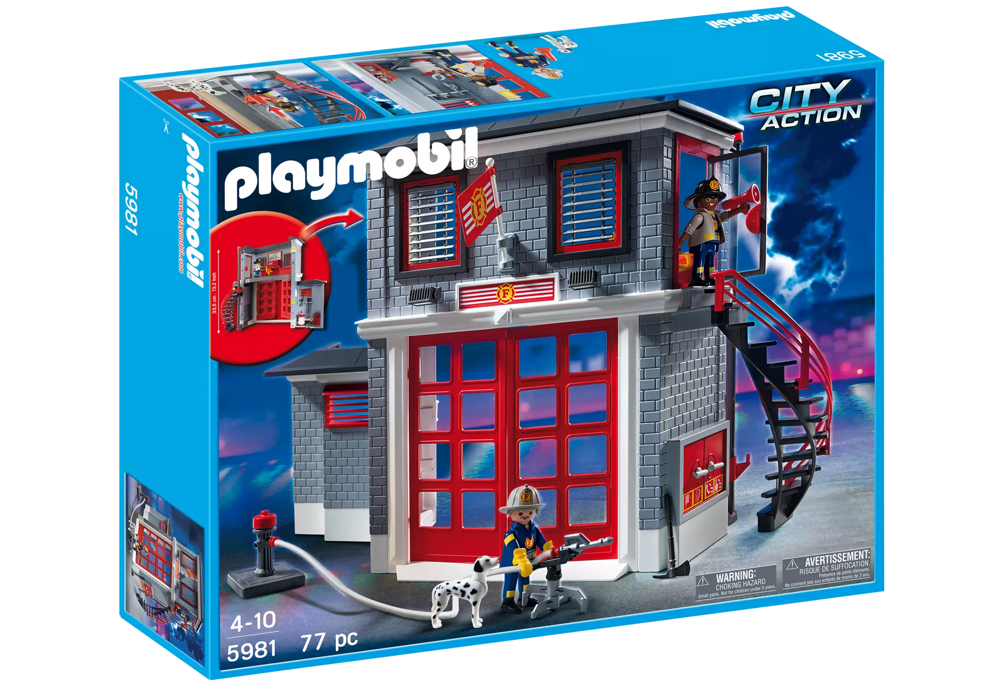 Playmobil 5981 City Action Amerikanische Feuerwehrstation - plegobil