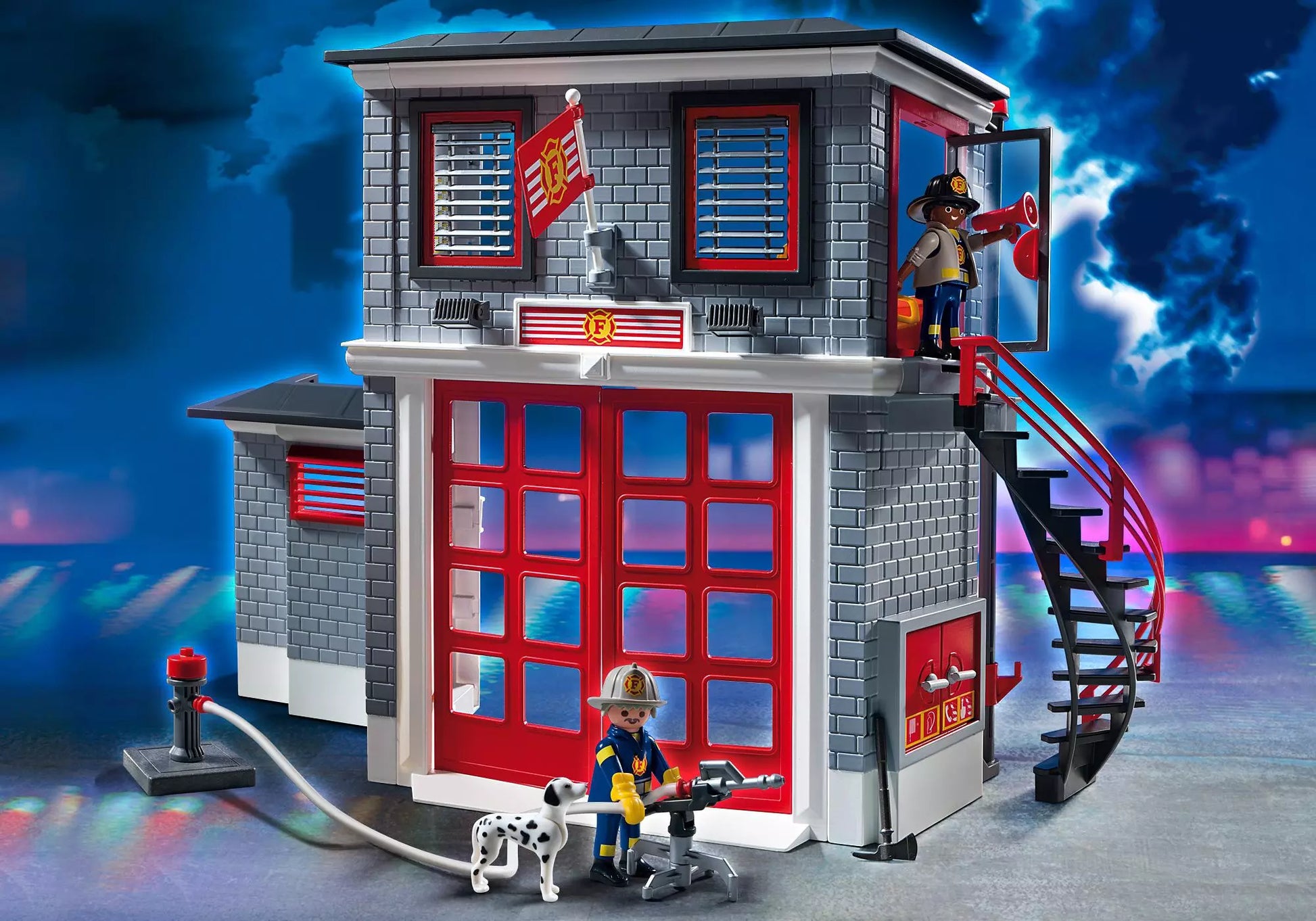 Playmobil 5981 City Action Amerikanische Feuerwehrstation - plegobil