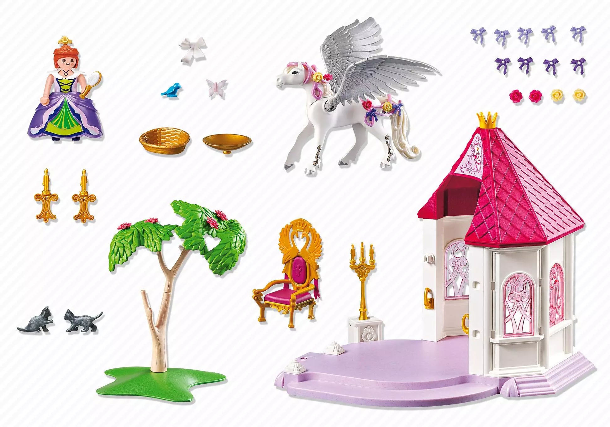 Playmobil 5985 Princess Prinzessinnen Pavillon mit Pegasus - plegobil