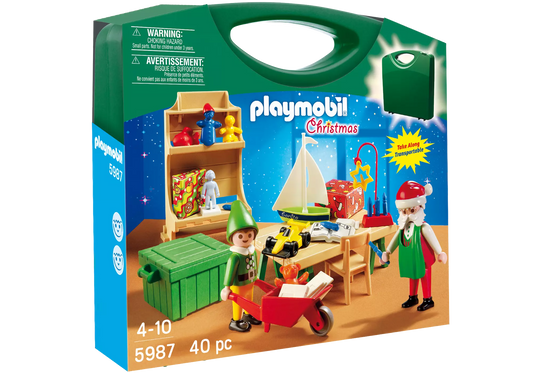 Playmobil 5987 Christmas Carry Case Weihnachtsmann mit Elf - plegobil