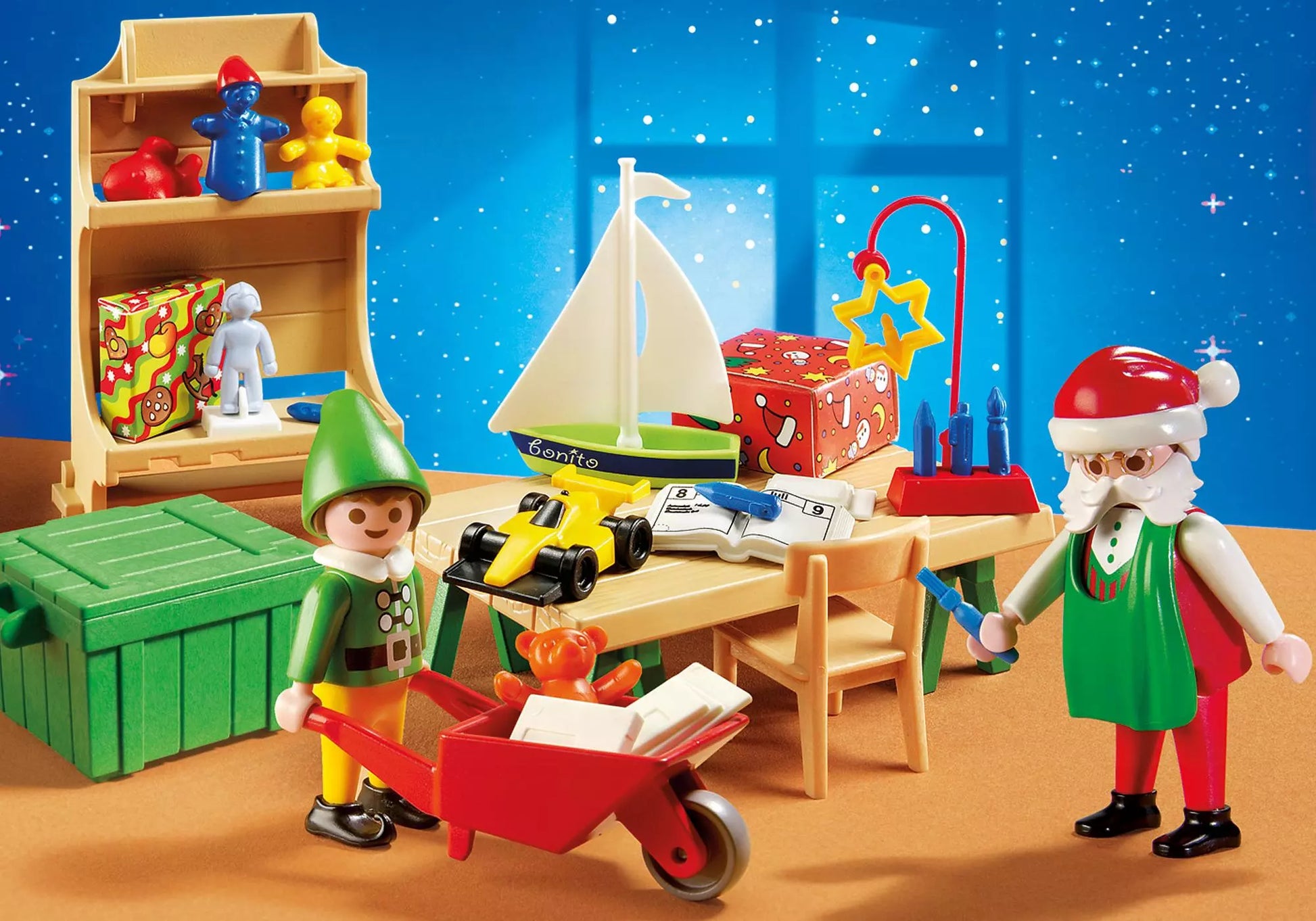 Playmobil 5987 Christmas Carry Case Weihnachtsmann mit Elf - plegobil