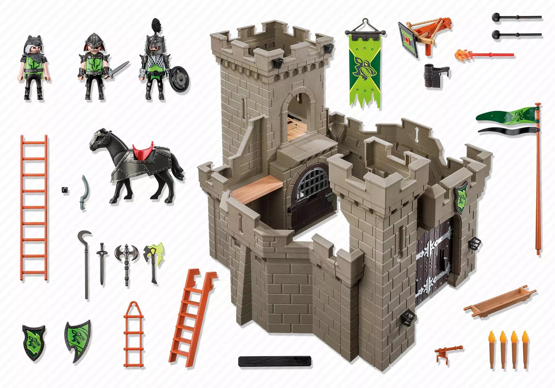 Playmobil 6002 Knights Burg der Wolfskrieger - plegobil