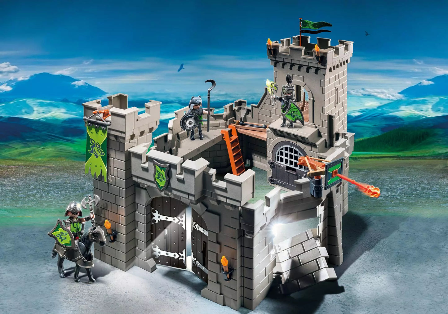 Playmobil 6002 Knights Burg der Wolfskrieger - plegobil
