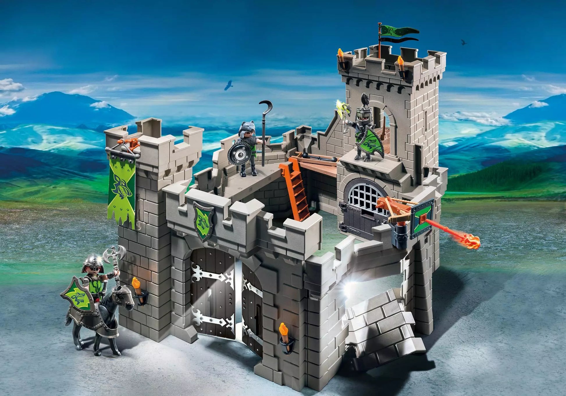 Playmobil 6002 Knights Burg der Wolfskrieger - plegobil