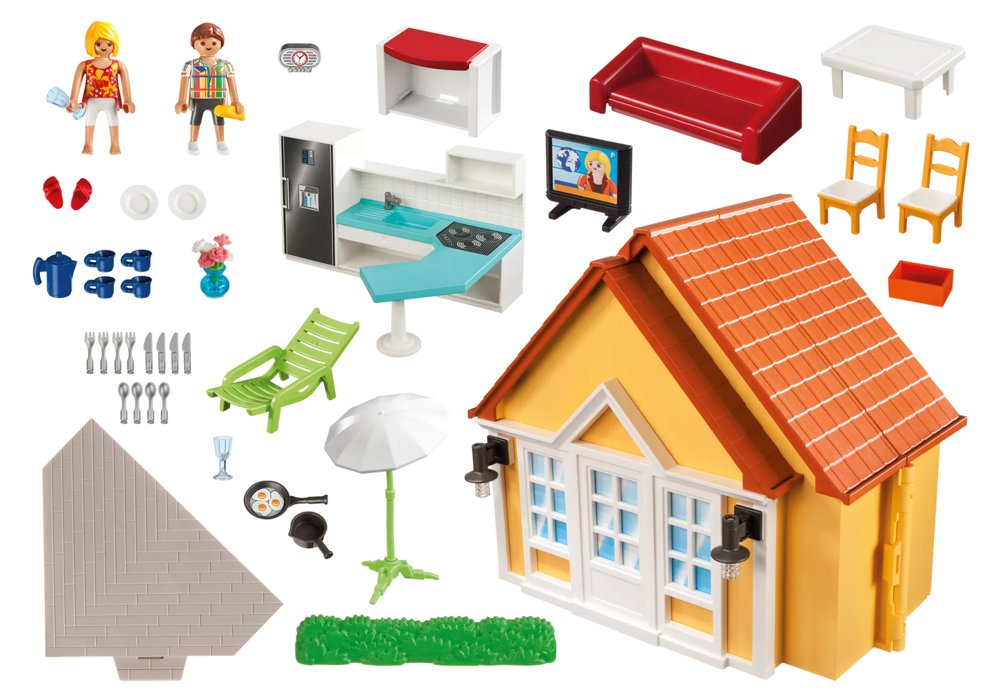 Playmobil 6020 Summer Fun Aufklapp-Ferienhaus - plegobil