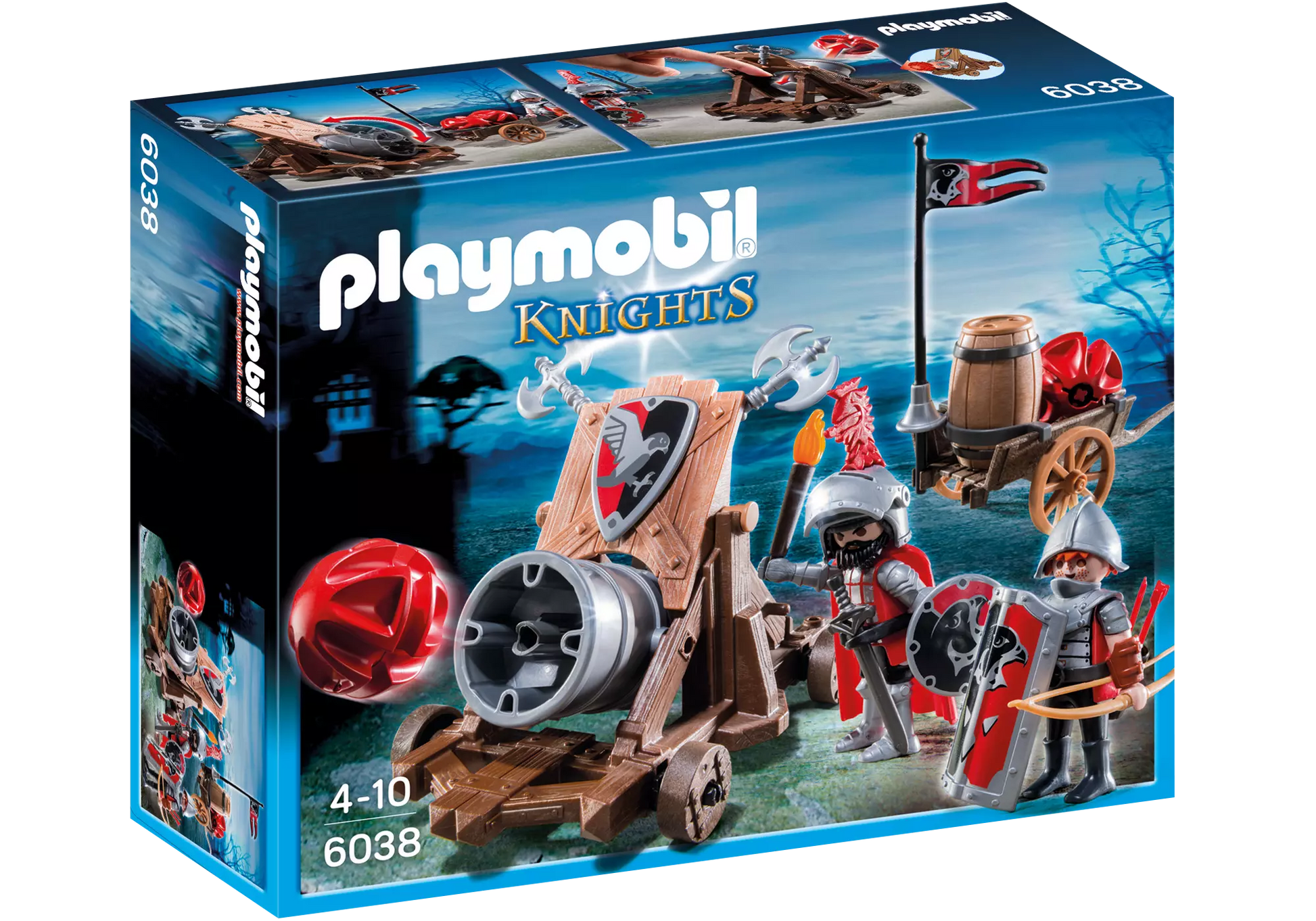 Playmobil 6038 Knights Riesenkanone der Falkenritter - plegobil