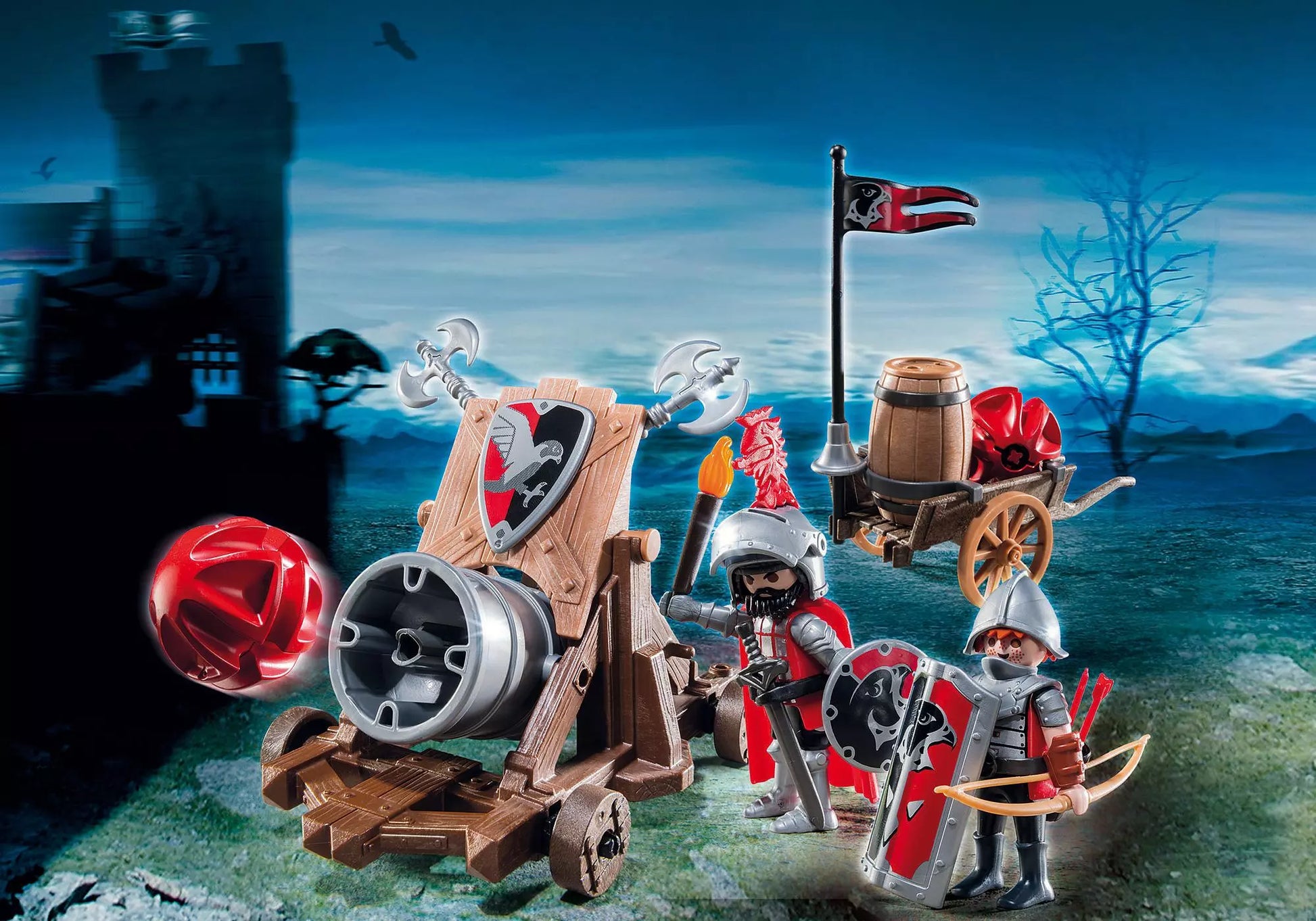 Playmobil 6038 Knights Riesenkanone der Falkenritter - plegobil