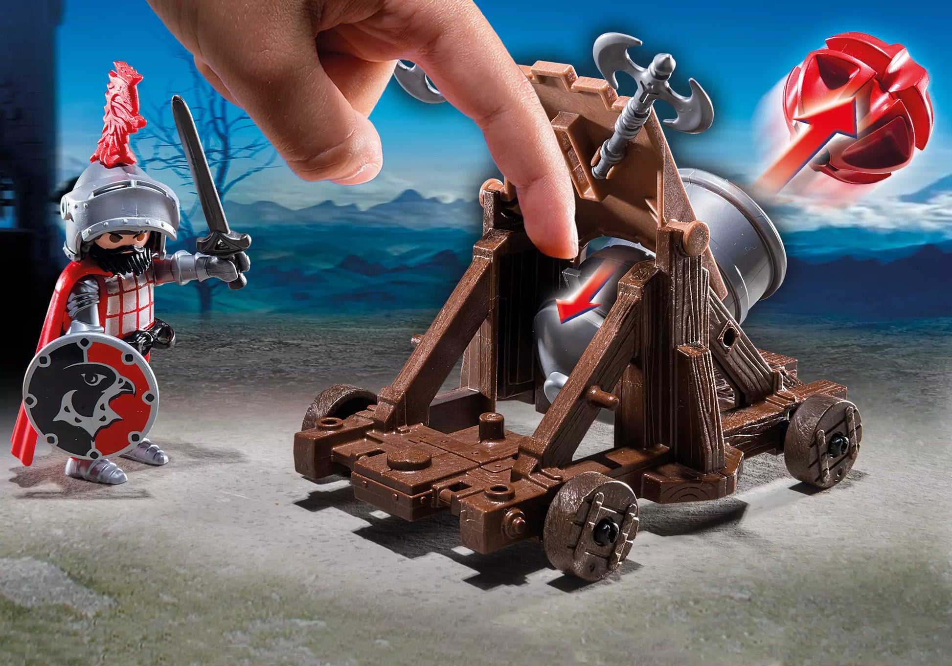 Playmobil 6038 Knights Riesenkanone der Falkenritter - plegobil