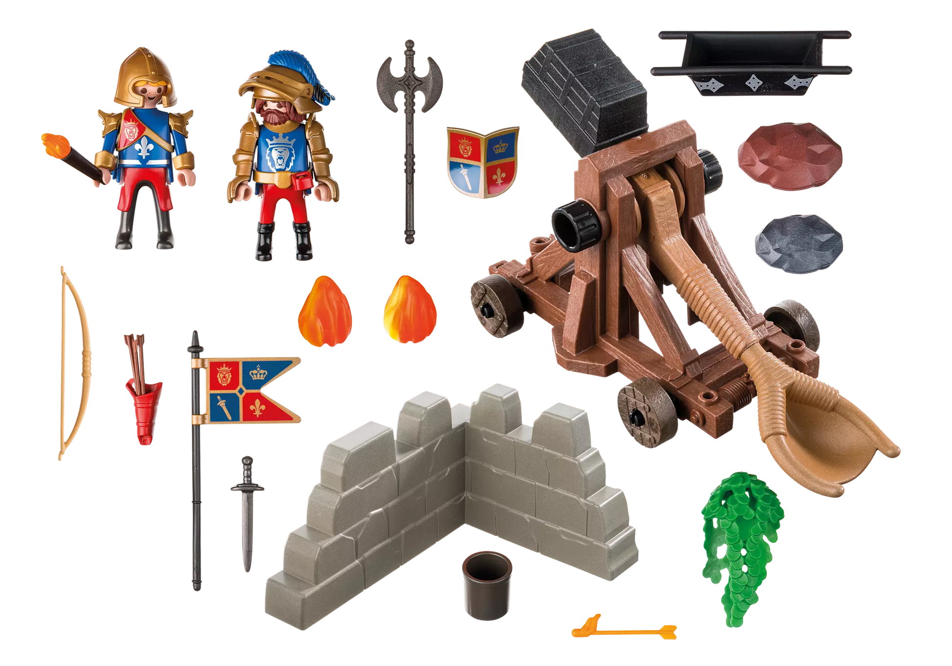 Playmobil 6039 Knights Angriffskatapult der Löwenritter - plegobil
