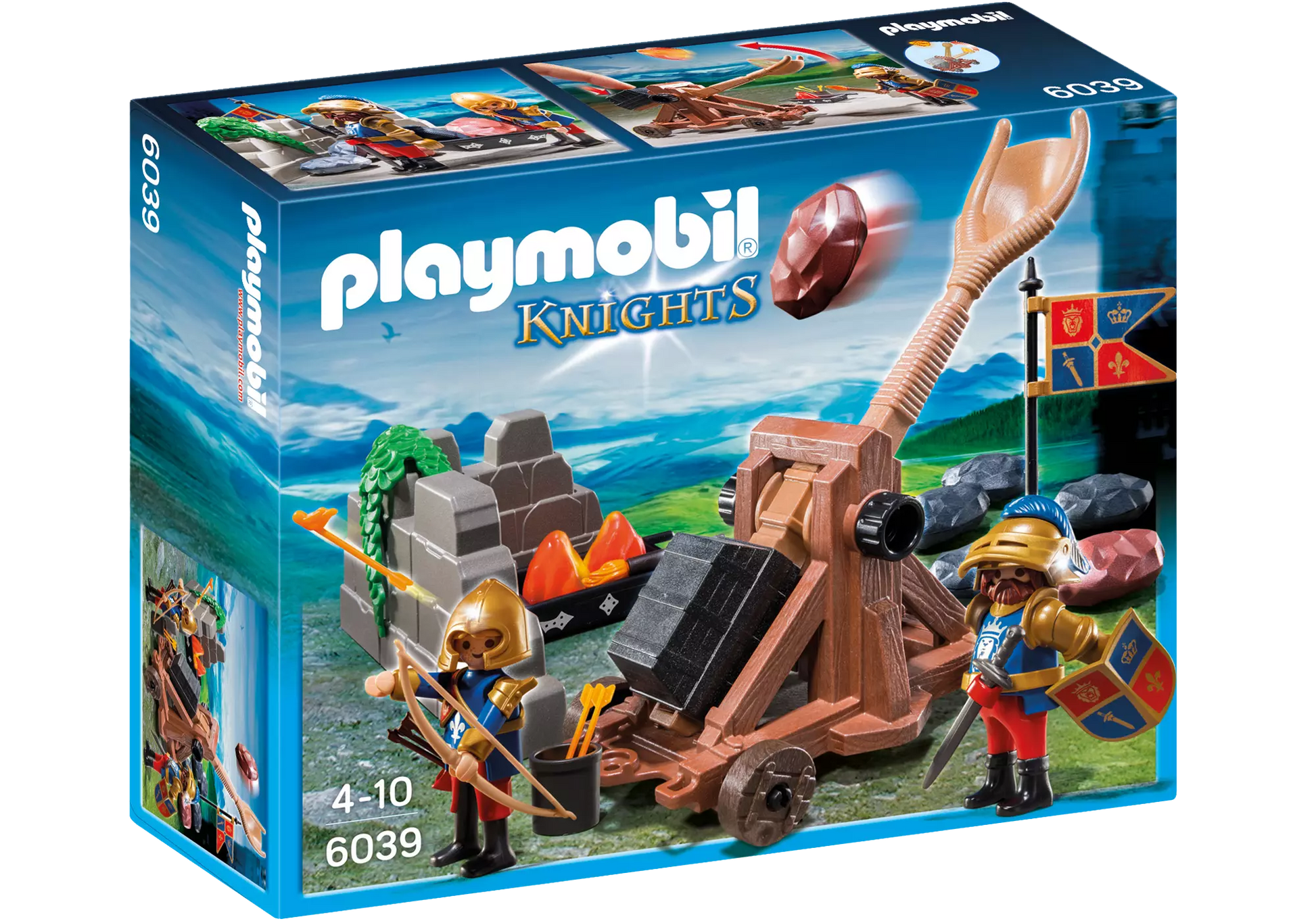 Playmobil 6039 Knights Angriffskatapult der Löwenritter - plegobil