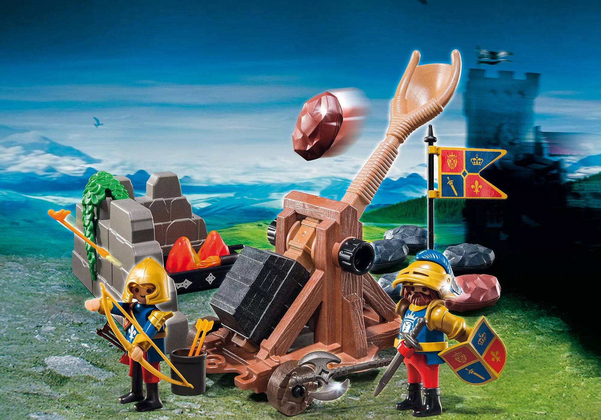 Playmobil 6039 Knights Angriffskatapult der Löwenritter - plegobil