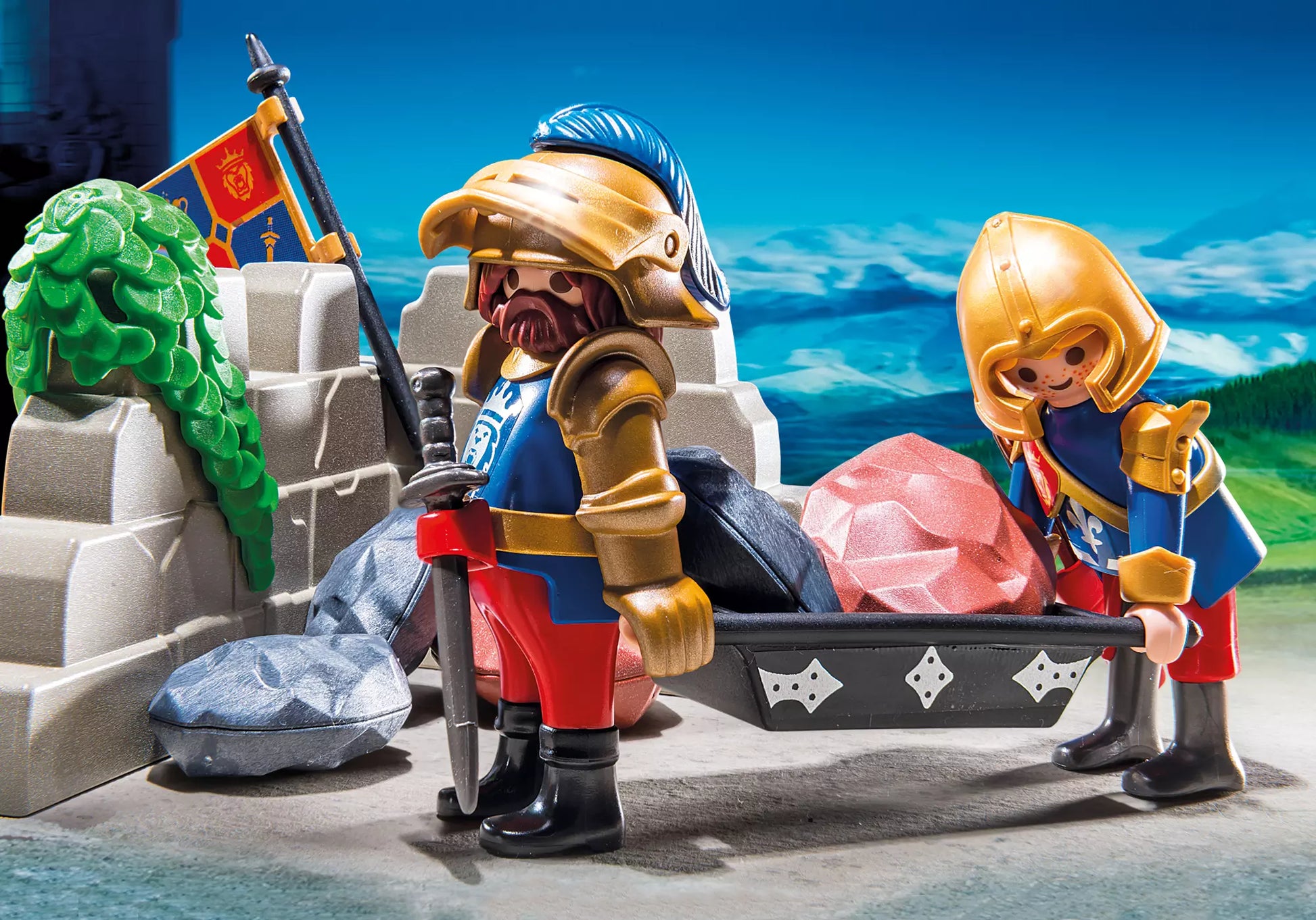 Playmobil 6039 Knights Angriffskatapult der Löwenritter - plegobil