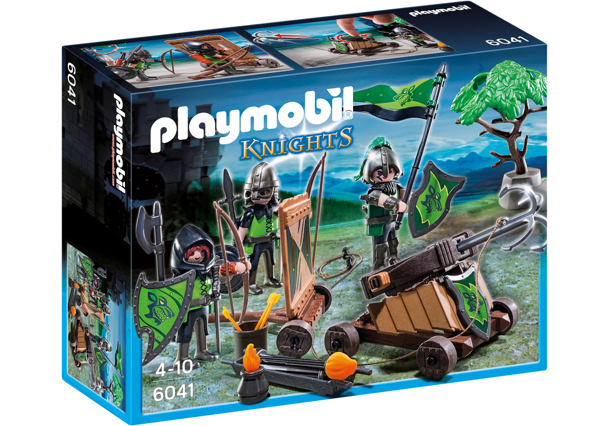Playmobil 6041 Knights Wolfsritter mit Katapult - plegobil