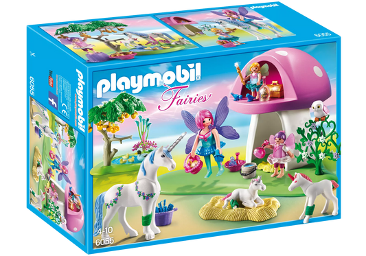 Playmobil 6055 Fairies Feenwäldchen mit Einhornpflege - plegobil