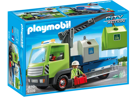 Playmobil 6109 City Action Altglas-LKW mit Container - plegobil