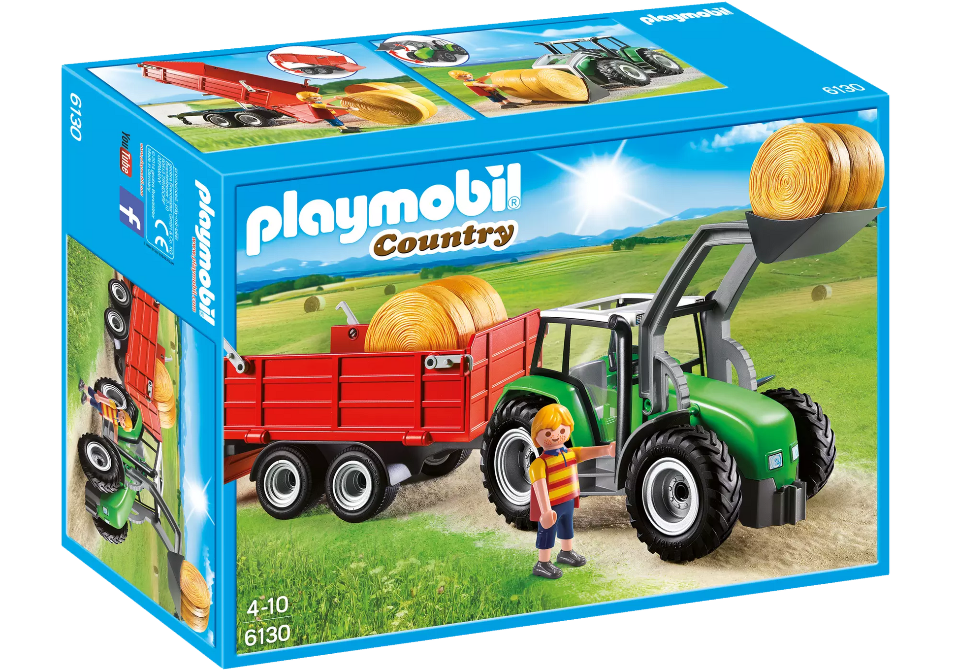 Playmobil 6130 Country Großer Traktor mit Anhänger - plegobil