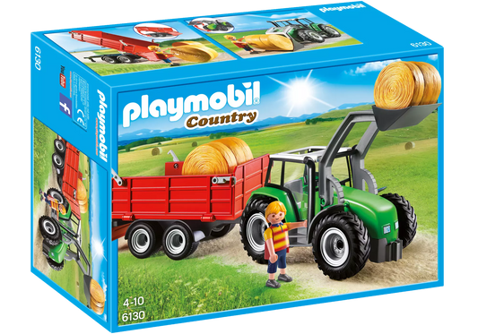 Playmobil 6130 Country Großer Traktor mit Anhänger - plegobil