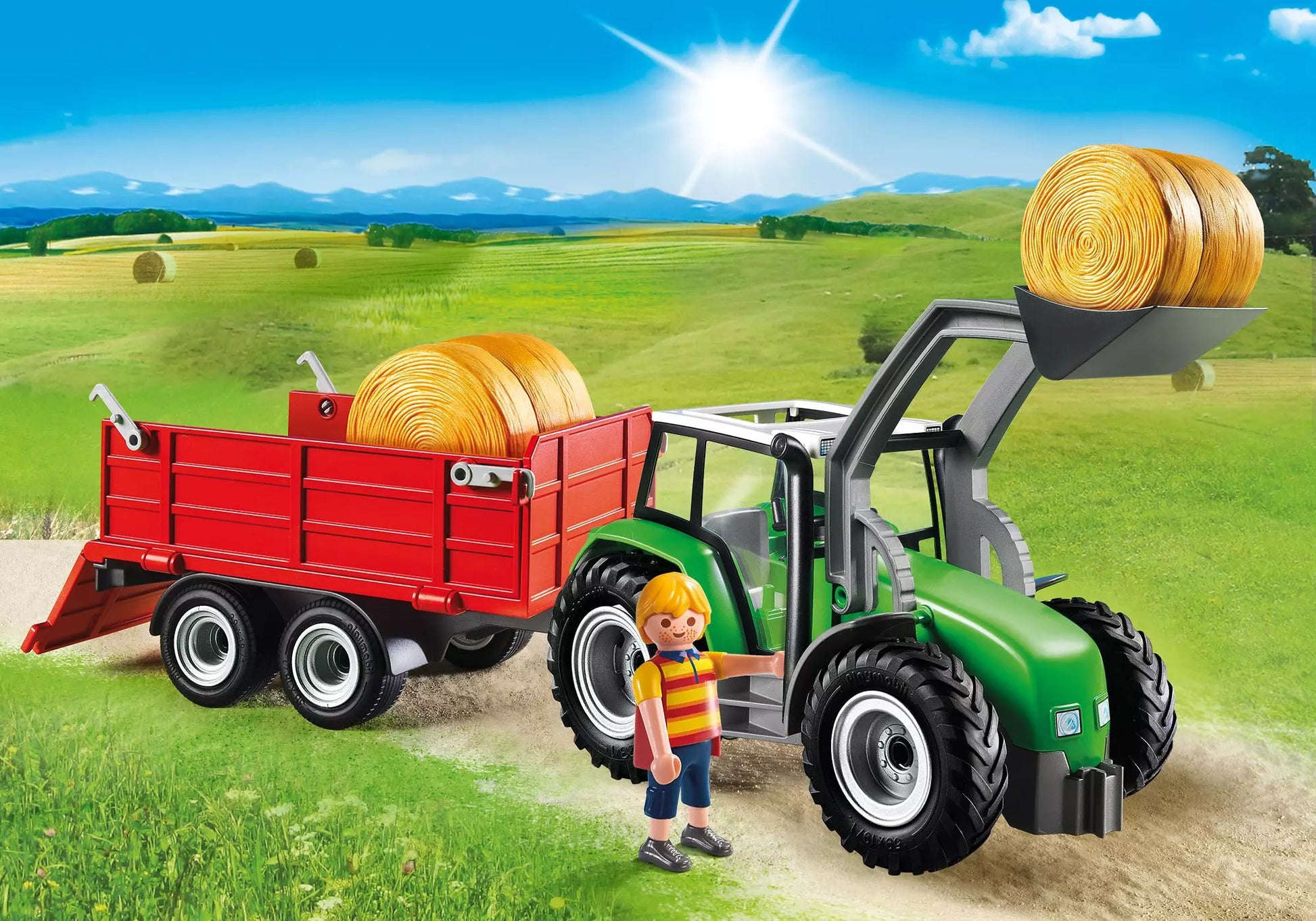 Playmobil 6130 Country Großer Traktor mit Anhänger - plegobil