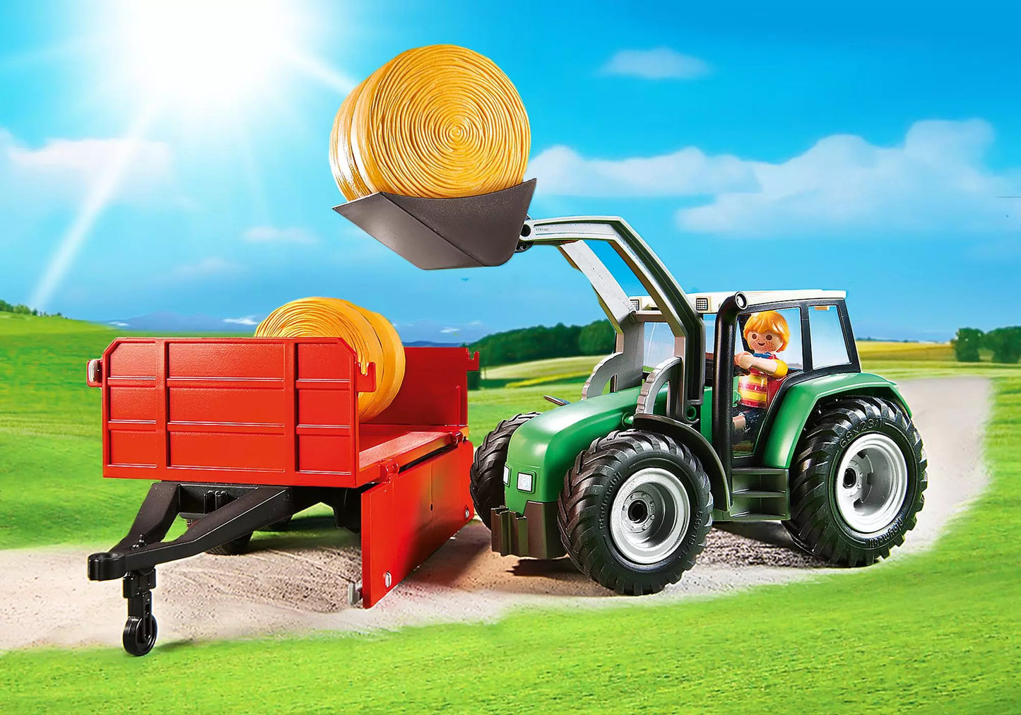 Playmobil 6130 Country Großer Traktor mit Anhänger - plegobil