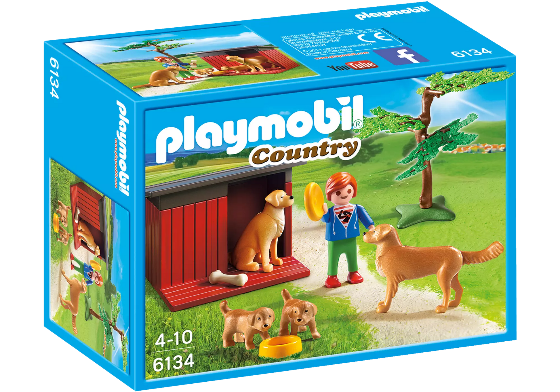 Playmobil 6134 Country Golden Retriever mit Welpen - plegobil