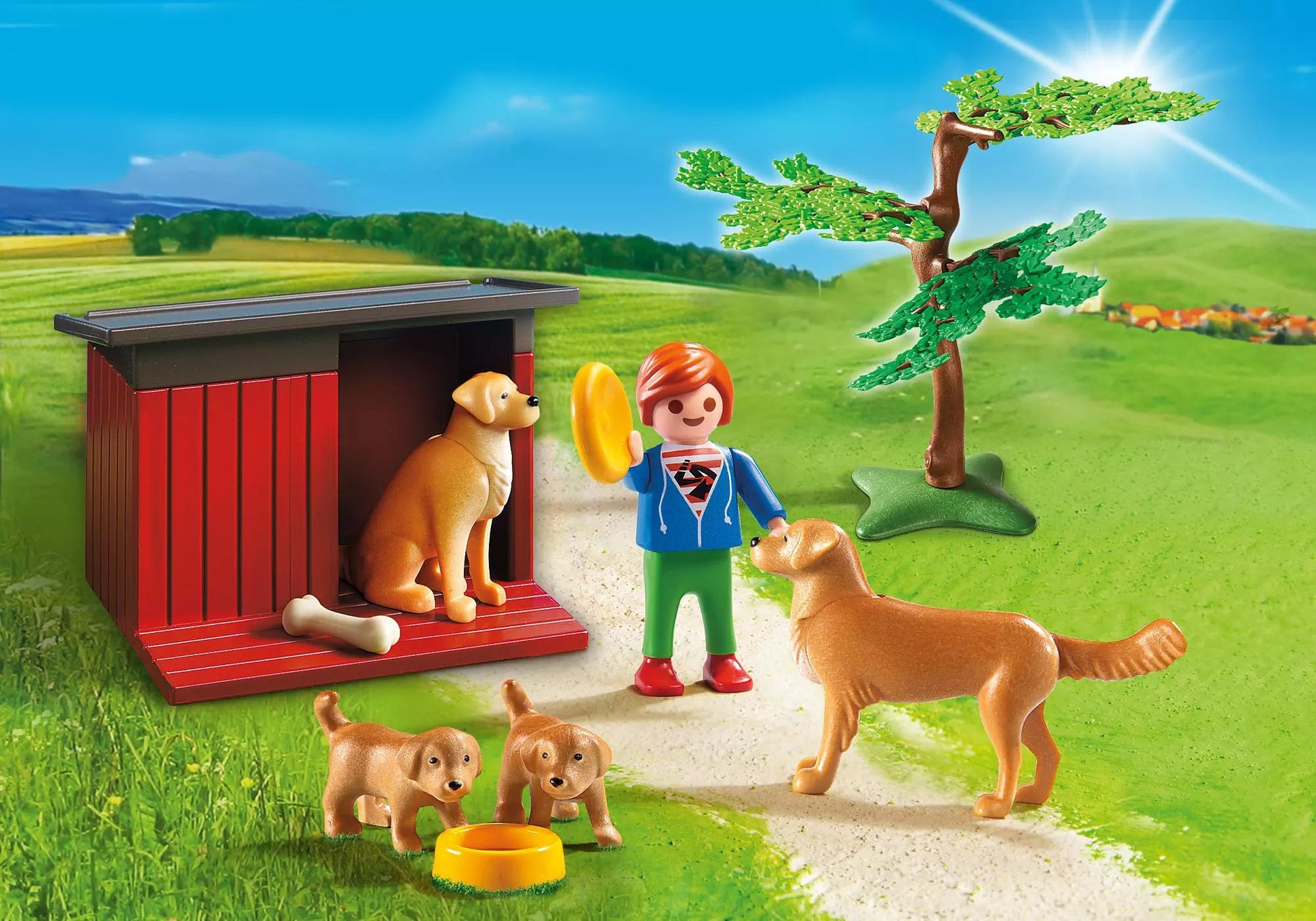 Playmobil 6134 Country Golden Retriever mit Welpen - plegobil