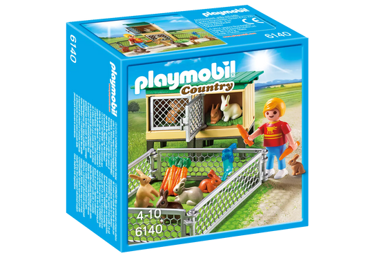 Playmobil 6140 Country Hasenstell mit Freigehege - plegobil