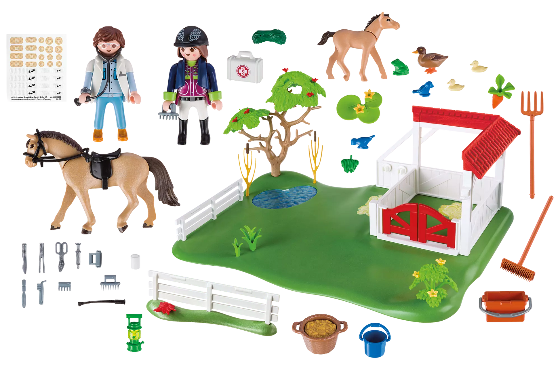 Playmobil 6147 Country Koppel mit Pferdebox - plegobil