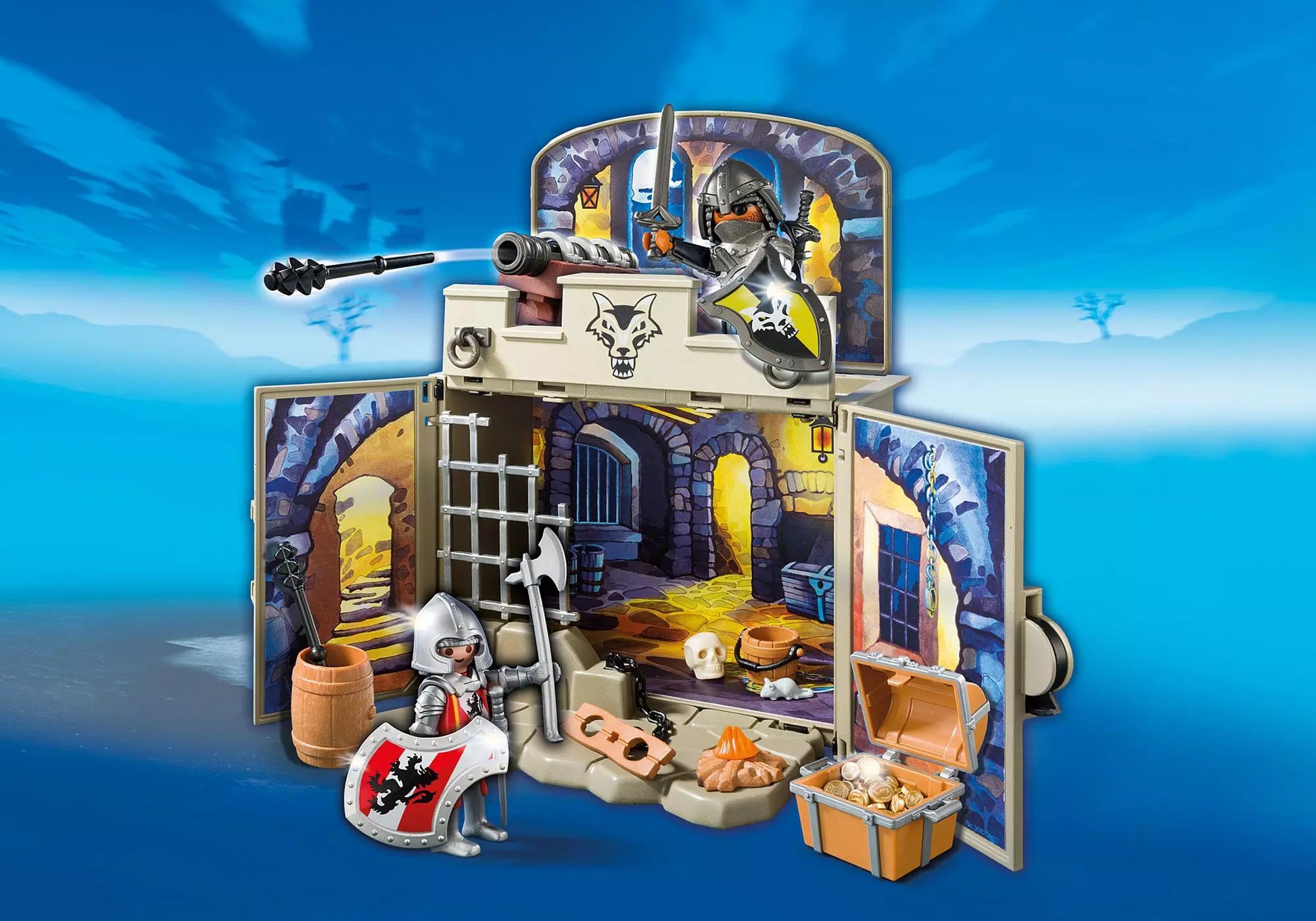 Playmobil 6156 Knights Spielbox Ritterschatzkammer - plegobil