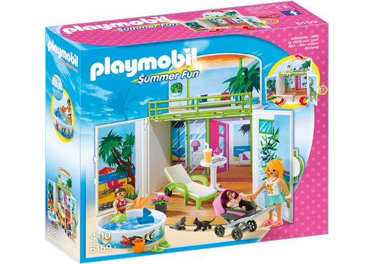 Playmobil 6159 Summer Fun Aufklapp Spiel Box Sonnenterrasse - plegobil