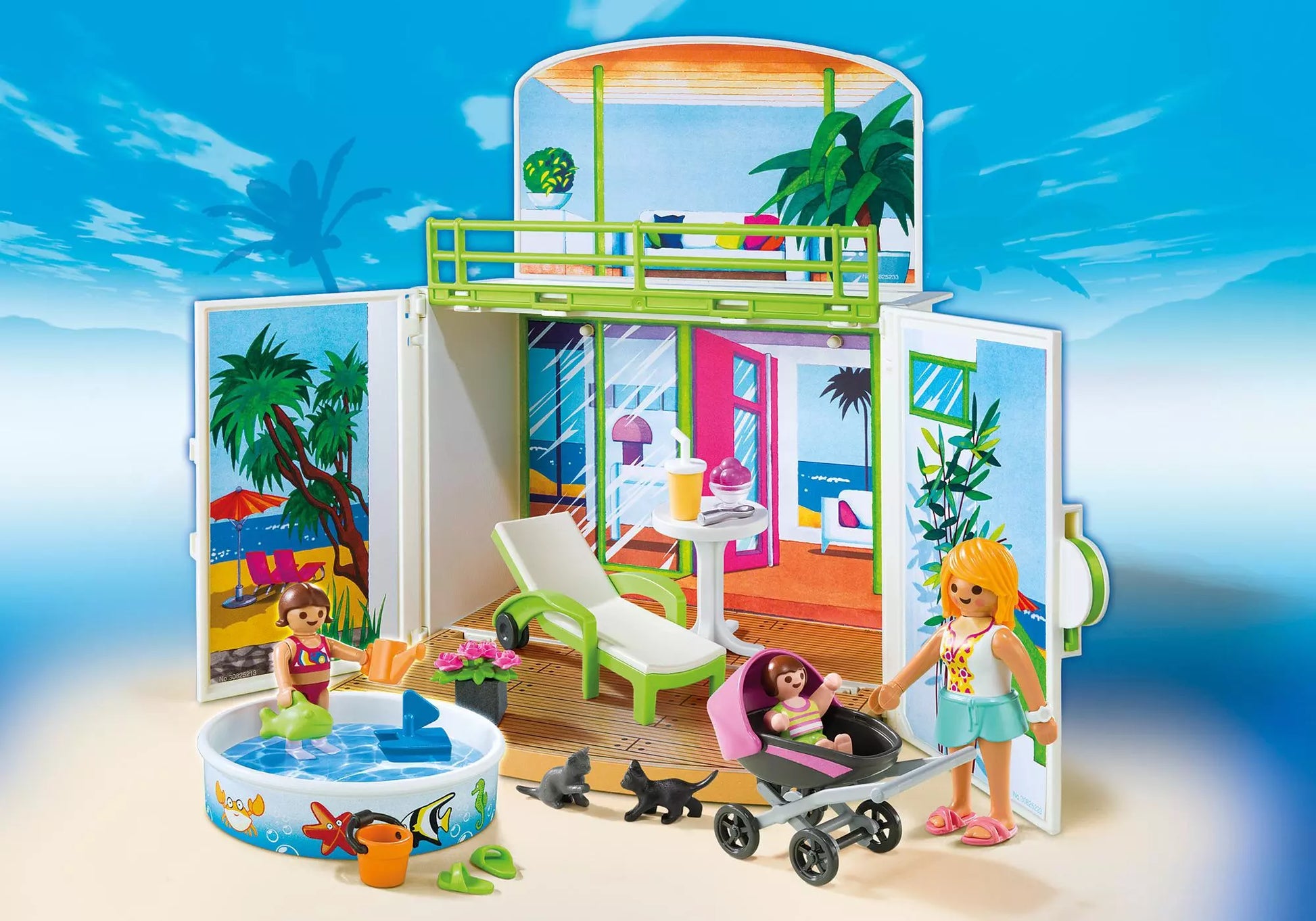 Playmobil 6159 Summer Fun Aufklapp Spiel Box Sonnenterrasse - plegobil