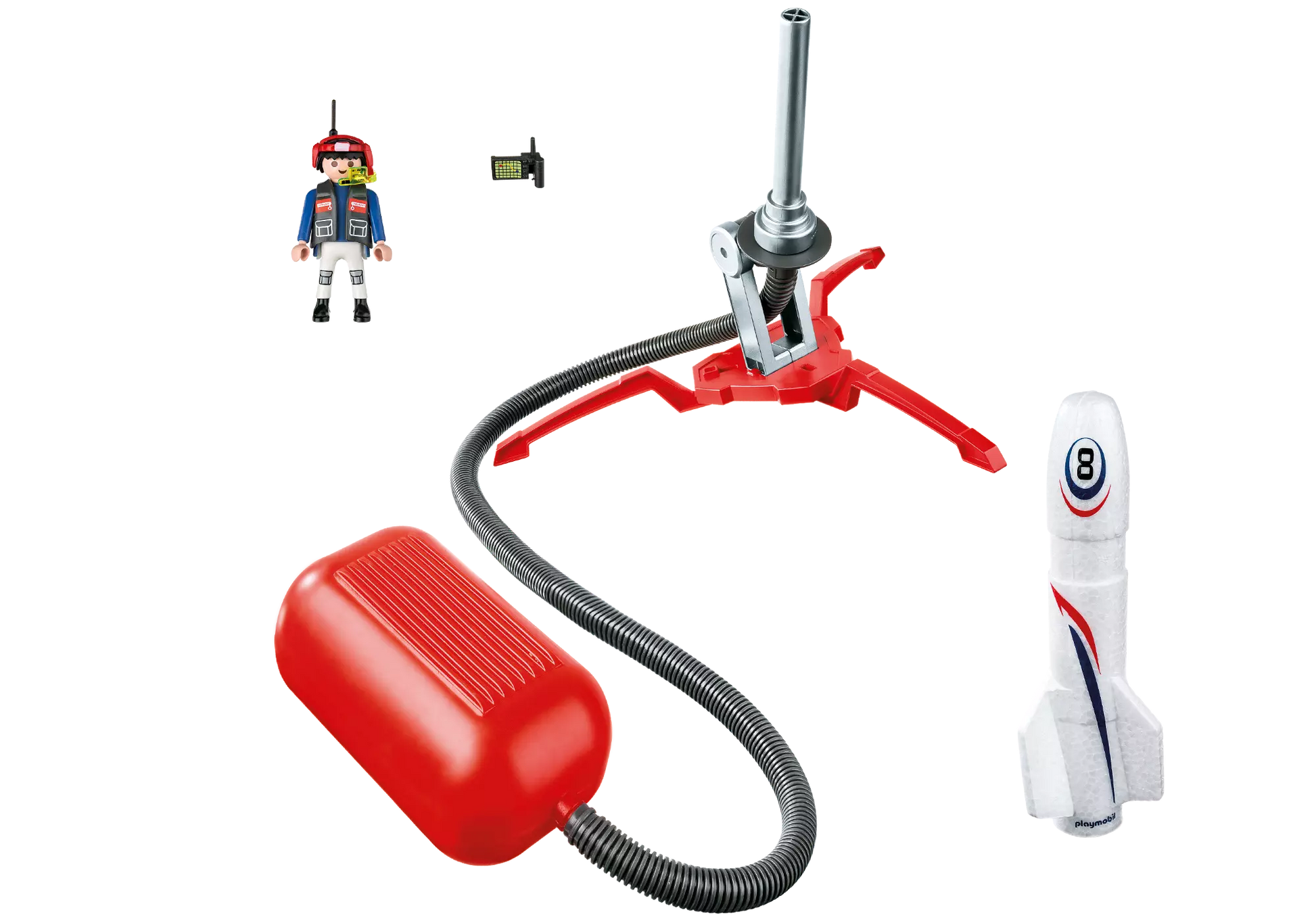 Playmobil 6187 Sports & Action Rakete mit Spring-Booster - plegobil
