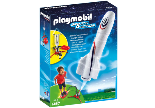 Playmobil 6187 Sports & Action Rakete mit Spring-Booster - plegobil