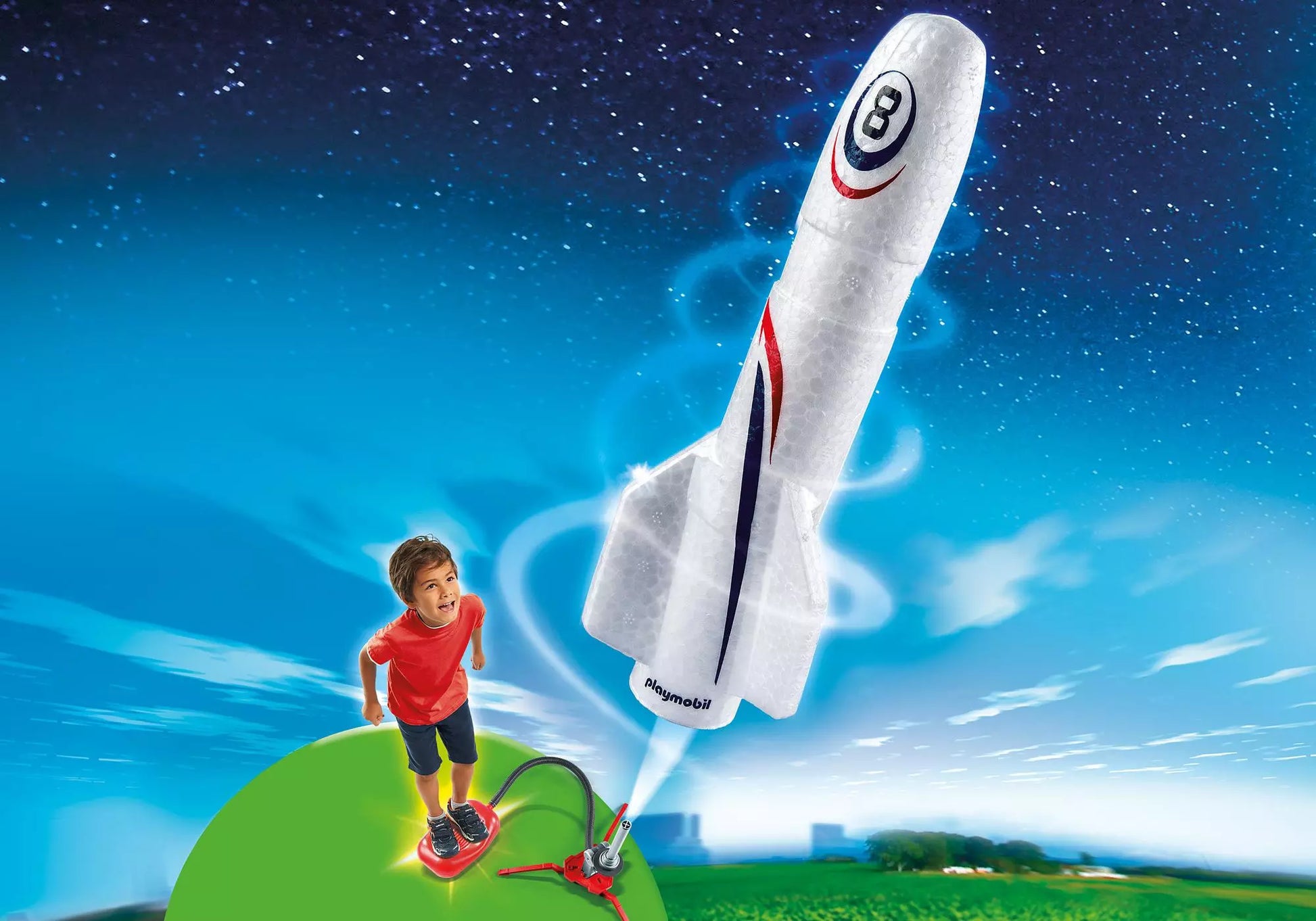 Playmobil 6187 Sports & Action Rakete mit Spring-Booster - plegobil