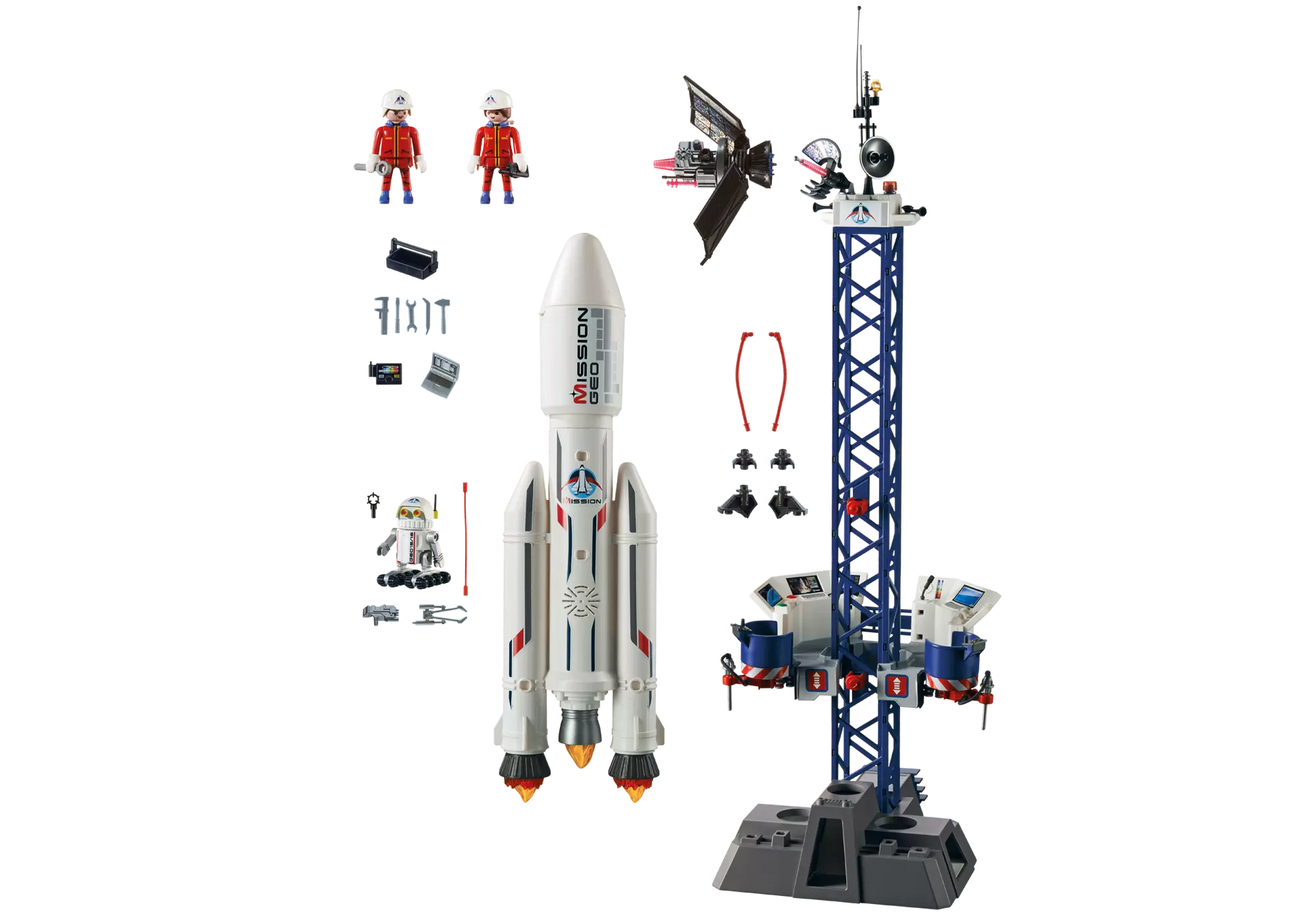 Playmobil 6195 City Action Weltraumrakete mit Basisstation - plegobil