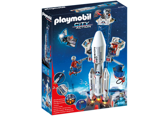 Playmobil 6195 City Action Weltraumrakete mit Basisstation - plegobil