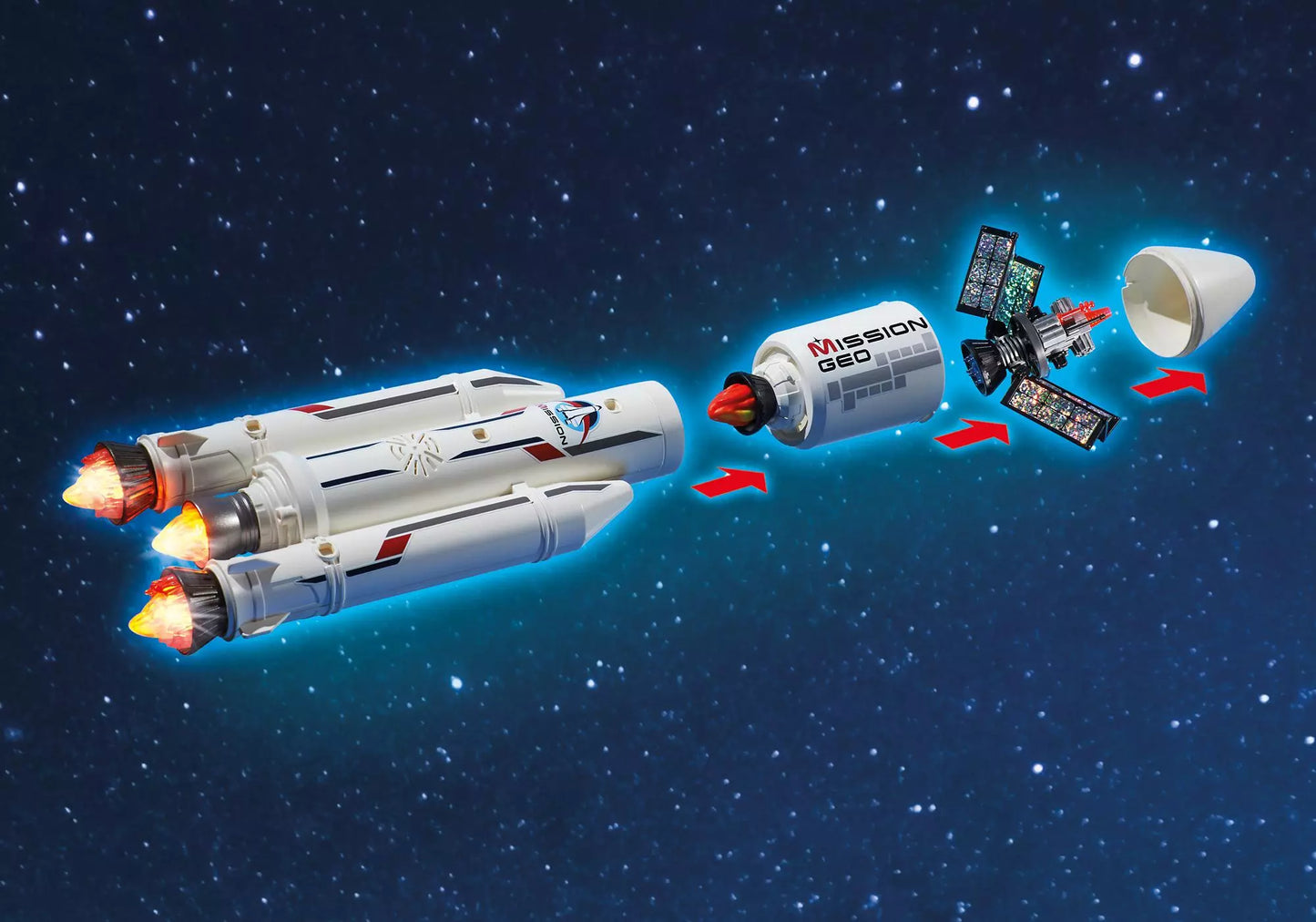 Playmobil 6195 City Action Weltraumrakete mit Basisstation - plegobil