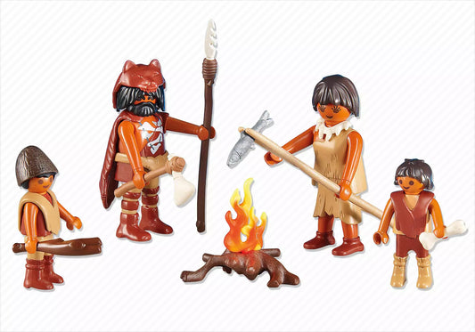 Playmobil 6242 Steinzeitfamilie mit Lagerfeuer (Folienverpackung) - plegobil