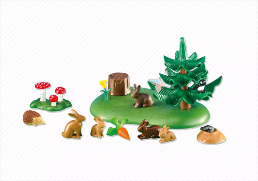Playmobil 6264 Country Hasenfamilie auf Waldlichtung (Folienverpackung) - plegobil